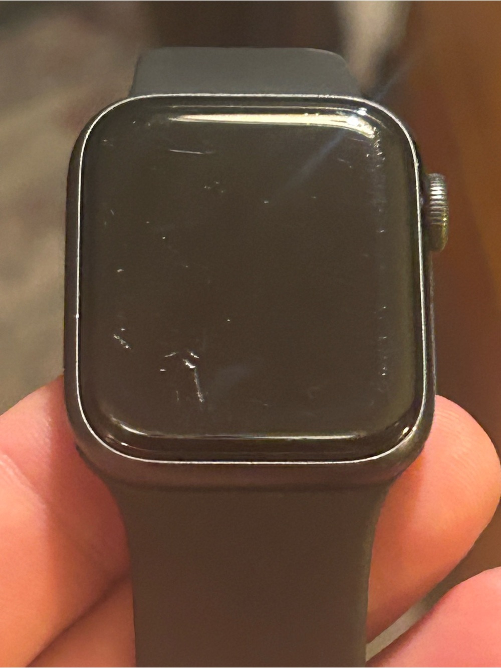 Apple Black Smartwatch with Black Silicone Band - Picture 4 of 7